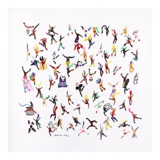 I Know What You Did Last Summer - Original Contemporary Figurative Watercolor on Paper For Sale