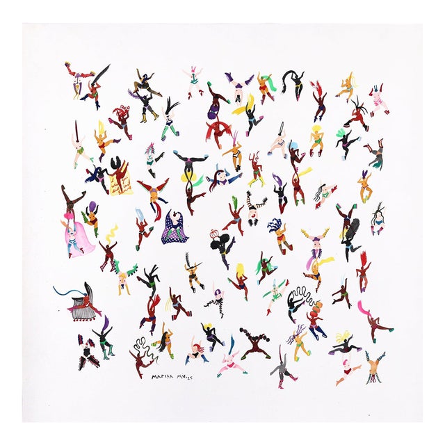 I Know What You Did Last Summer - Original Contemporary Figurative Watercolor on Paper For Sale