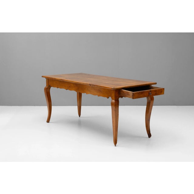 Late 19th Century Cherrywood Dining Table, 1880s For Sale - Image 5 of 11
