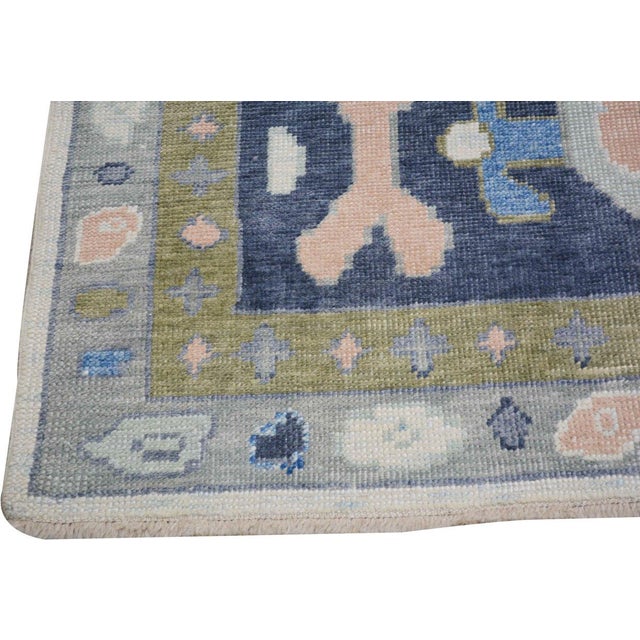 Turkish Turkish Oushak Knotted Wool Rug, 13'x16'2'' For Sale - Image 3 of 7