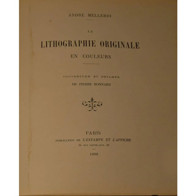 Circulation: 1000 Format: In-8° Pages: 43 Publisher: L’Estampe et l’Affiche, Paris Original lithographs as cover (3...