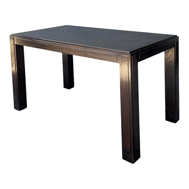 Vintage Ebony Parsons Desk For Sale