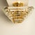 Clear and Gold Glass Pyramid Flush Mount in the style of Venini, 1970s For Sale - Image 12 of 18