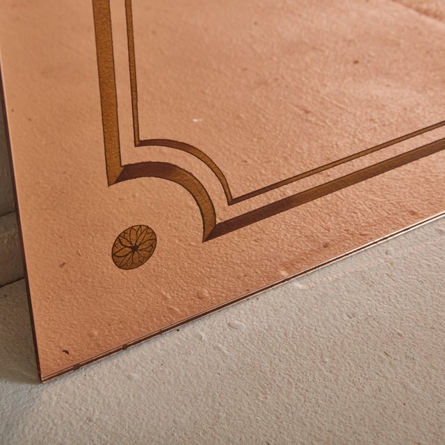 Pair of Rose Gold Back Painted Mirrors No. 06, France 1920s For Sale - Image 11 of 11