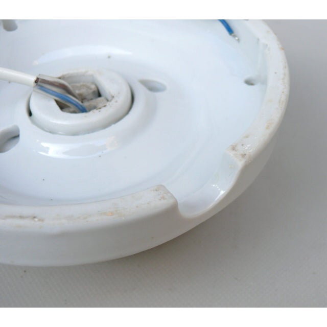 Art Nouveau Style Ceiling Light in Porcelain and Frosted Glass by Brunnquell, 1890s For Sale - Image 15 of 16