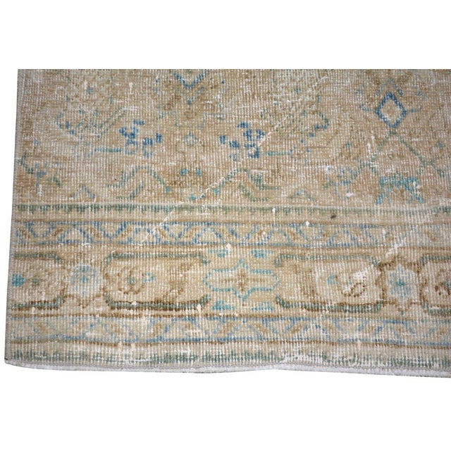Vintage Turkish Hand Knotted Wool Rug, 3'x9'9'' For Sale - Image 4 of 5