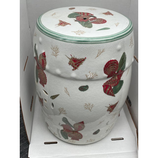 1970s Vintage Garden Seat with Shell Motif For Sale - Image 13 of 13