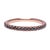 Micro Pave Black Diamond .50 Carat Eternity Wedding Band in Rose Gold, Size 6 For Sale - Image 4 of 5