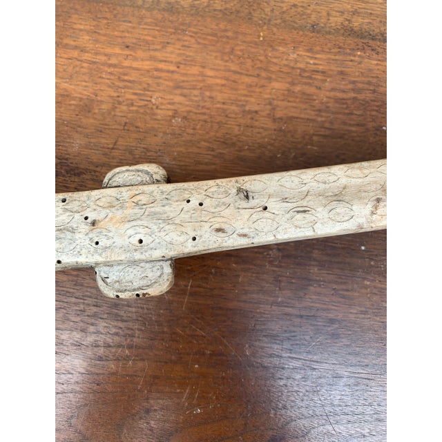 19th Century French Country Hand-Carved Wooden Spoon For Sale In South Bend - Image 6 of 11