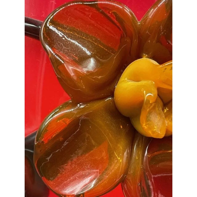 Glass Red Murano Glass Vase, 1950s For Sale - Image 7 of 13