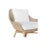 Our Stream Occasional Chair Natural by Artesia is crafted from an aluminum frame while the chair's legs are made from teak...