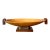 Vintage Postmodern Carved Wooden Centerpiece Bowl For Sale