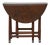 19th Century English Oak Drop-Leaf Table with Gatelegs and Single Drawer For Sale