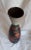 Vintage German Ceramic Vase with Anthracite Black Glaze on Red-Brown, 1970s For Sale - Image 3 of 6