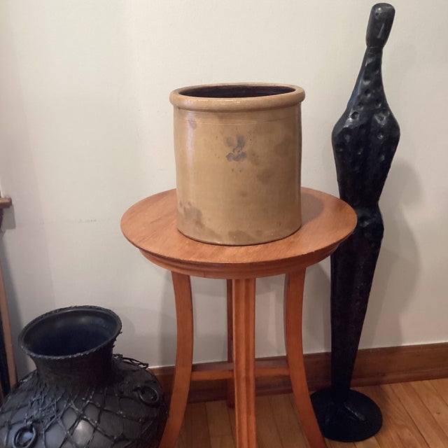 Antique Red Wing Pottery 2 Gallon Salt Glazed Stoneware Crock For Sale - Image 10 of 12