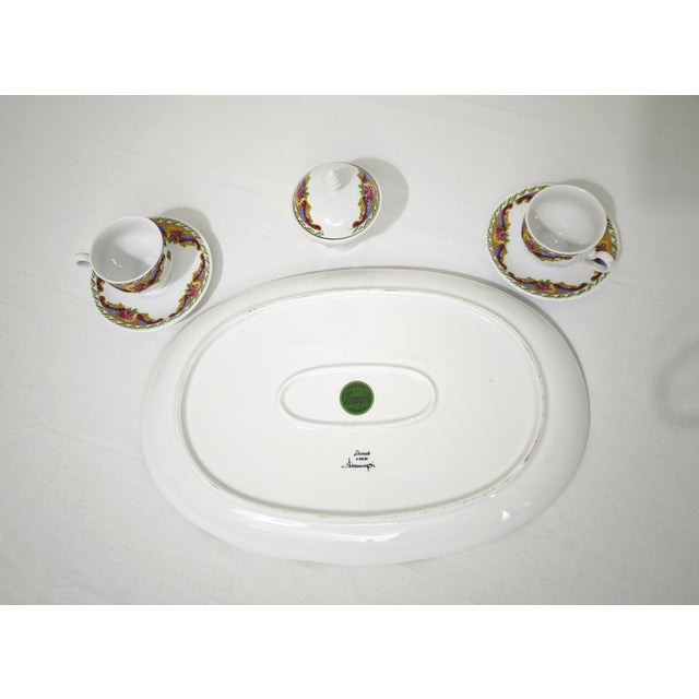 Porcelain Coffee Service from Limoges, France, 1960s, Set of 6 For Sale - Image 10 of 11