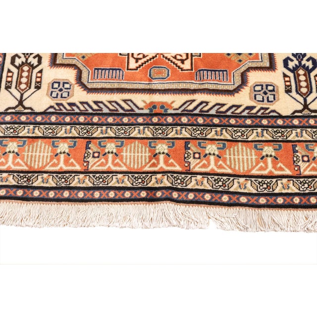 Vintage Hand-Knotted Persian Ardebil Rug 4'9" X 6'6" For Sale In Washington DC - Image 6 of 16