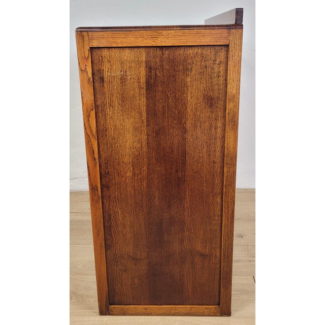 Vintage Rustic Oak Tallboy Cabinet, 1930s For Sale - Image 14 of 18