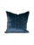 18x18 inch designer blue velvet pillow. These modern feather and down pillows feature high end designer fabric by Jean...