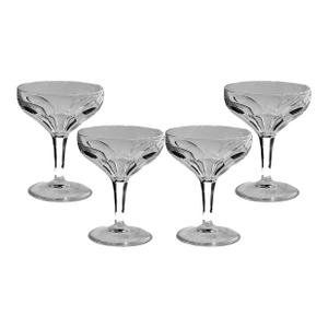 Villeroy & Boch Champagne/Tall Sherbet Milano Crystal Glasses - Set of 4