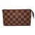 An authentic vintage Louis Vuitton companion pouch for the Damier Ebène Bucket bag, crafted in iconic coated canvas with...