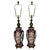 Ceramic Pair of Japanese Imari Porcelain Style Table Lamps, Signed For Sale - Image 7 of 9