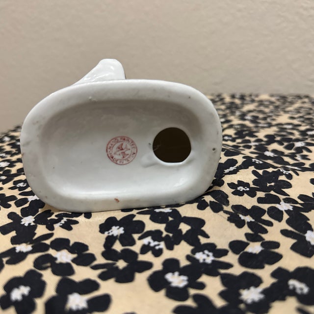 White Vintage Japanese Porcelain Victorian Lady Figurine Playing Cello, 'Melody in Motion' Style, 1980s For Sale - Image 8 of 11