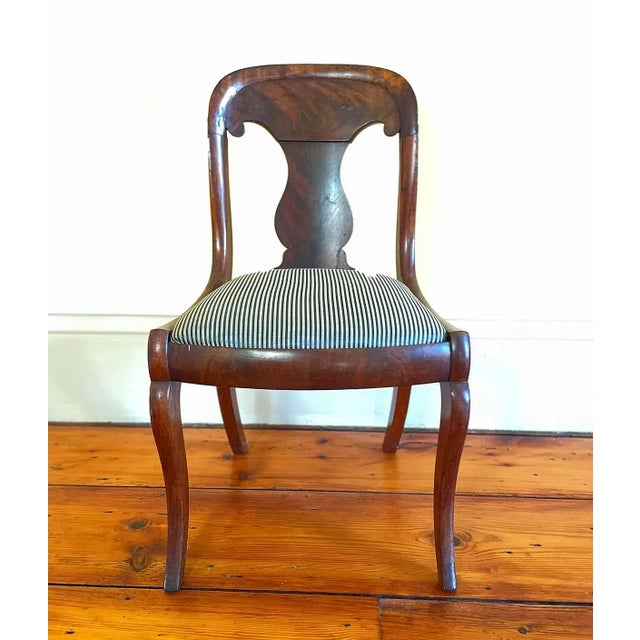 Mahogany Chairs Antique Empire - Set of 2 For Sale - Image 4 of 9