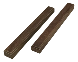 Chinese Pair Natural Wood Grain Patina Rectangular Paperweights