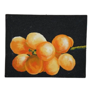 Late 20th Century Massimo Catalani Uvetta Raisins Grapes Original Mixed Media Painting on Board