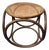 Vintage Thonet Style Bentwood and Cane Ottoman For Sale