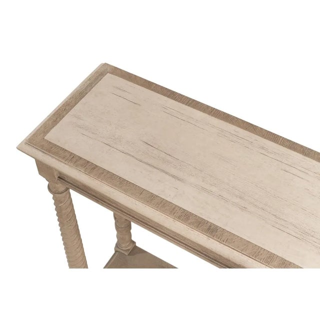 Beige Neo Classic Pine Console Table For Sale - Image 8 of 10