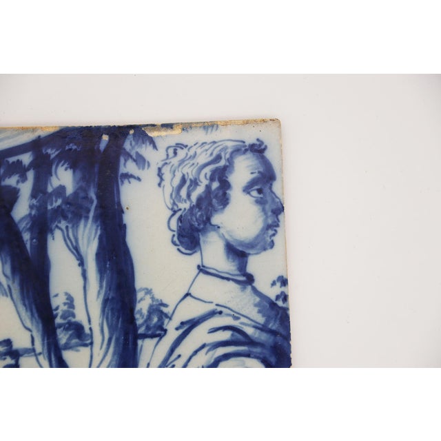19th Century Tile Depicting a Boy, Portuguese Baroque For Sale - Image 4 of 8