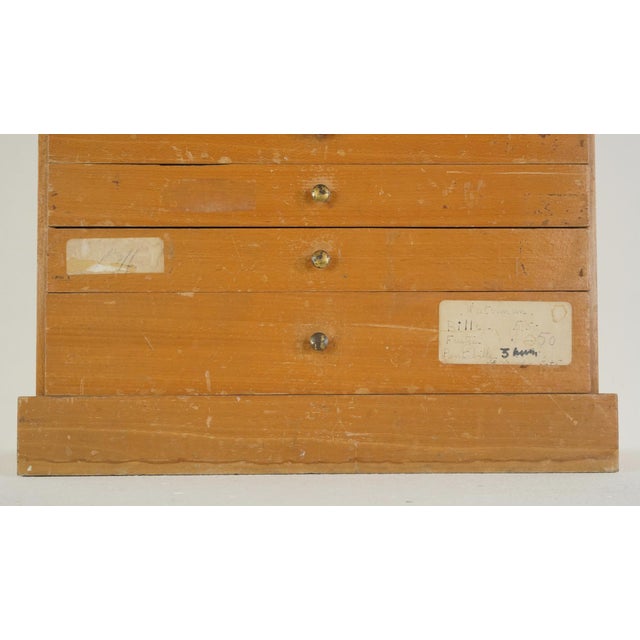 Wood Vintage French J.M. Paillard Wood Art Supply Display Cabinet For Sale - Image 7 of 16