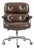 Eames Herman Miller Time Life Brown Leather Office Chair 2017 For Sale