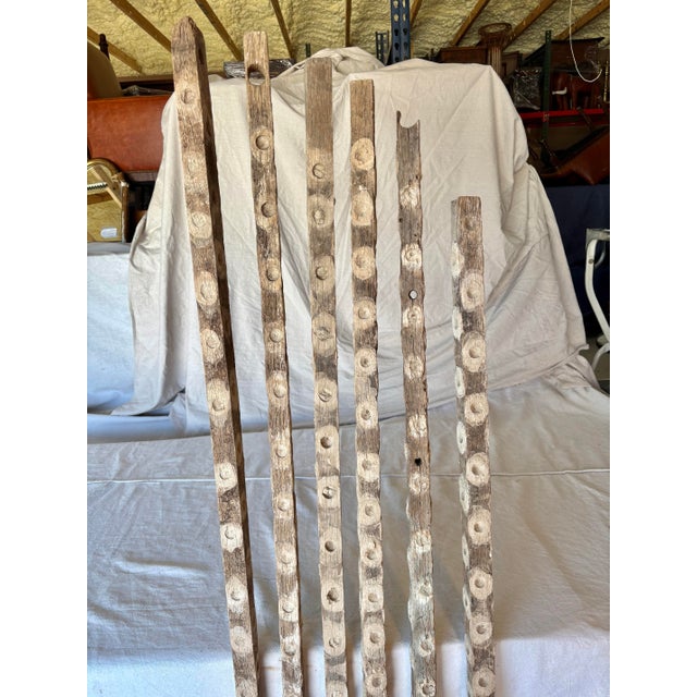 Wood Early 20th Century French Wooden Oyster Sticks - Set of 6 For Sale - Image 7 of 12