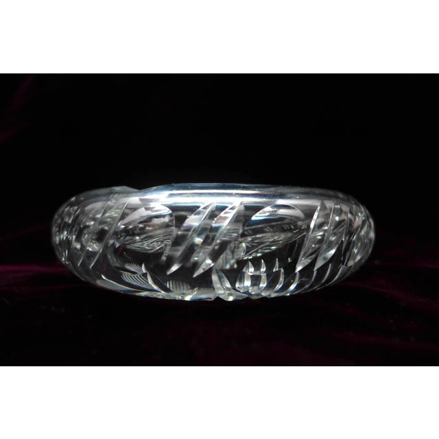 1970s Cut Crystal Ashtray For Sale - Image 5 of 5