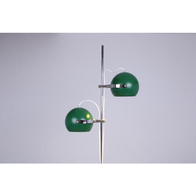 Metal Adjustable Green Double Eyeball Globe Floor Lamp from Anvia, 1970s For Sale - Image 7 of 18
