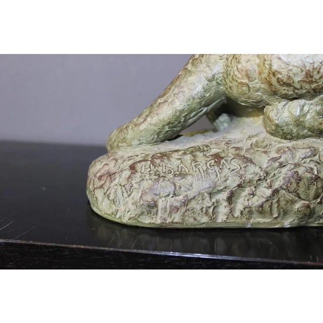 Art Deco Tiger in Terracotta by Henri Bargas, 1930s For Sale - Image 4 of 9