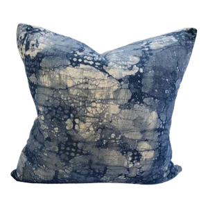 Kelly Wearstler Mineral Indigo Slate Fabric Pillow Cover