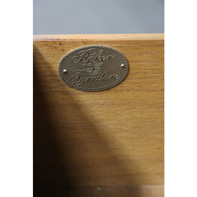 Brown Late 20th Century Baker French Bombay Style Nightstand For Sale - Image 8 of 10