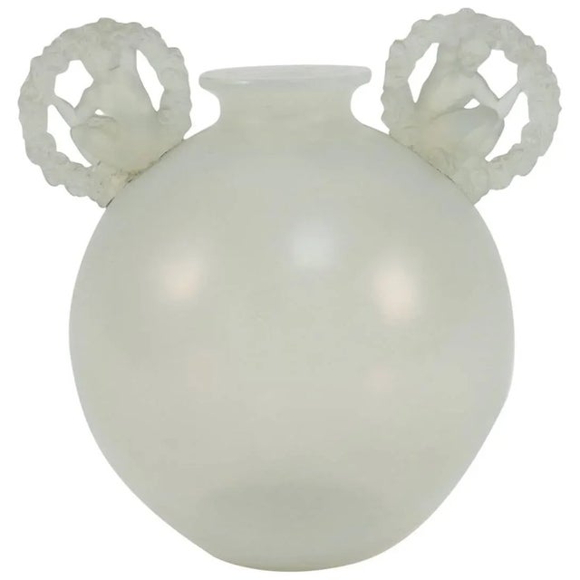Ronsard Opalescent Vase by René Lalique, 1926 For Sale - Image 6 of 6