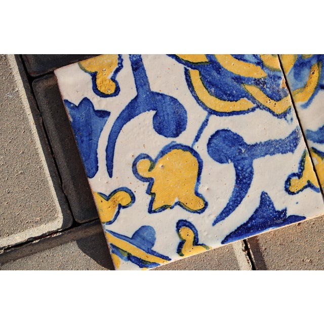 Circa: 1850. Country: Portugal. Material: Earthenware, Tin-glazed pottery. Item condition: Some chips and imperfections...