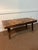 Wood Antique Early American Rustic Bench With Splayed Turned Splayed Legs and Thick Cut Seat For Sale - Image 7 of 12