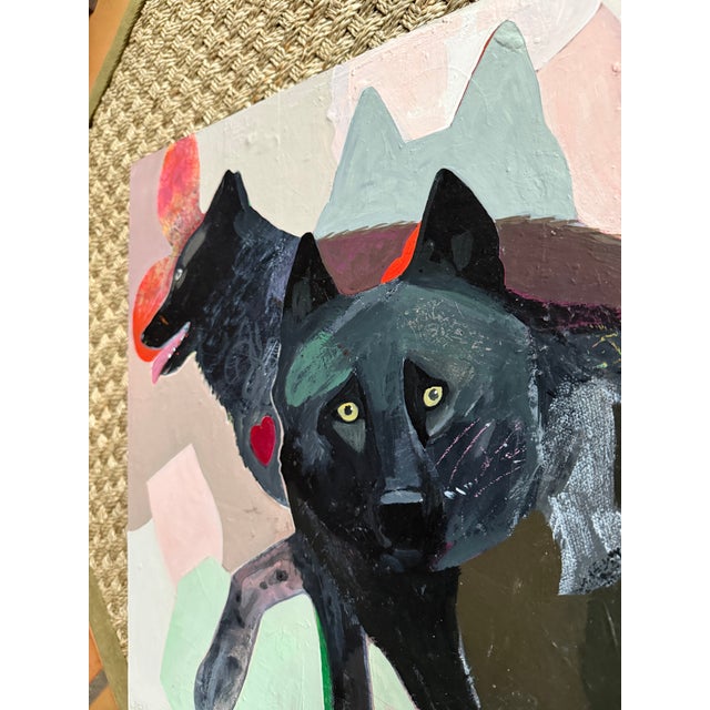 “Wolf Encounters” Art by LWren Walraven For Sale In Santa Fe - Image 6 of 10