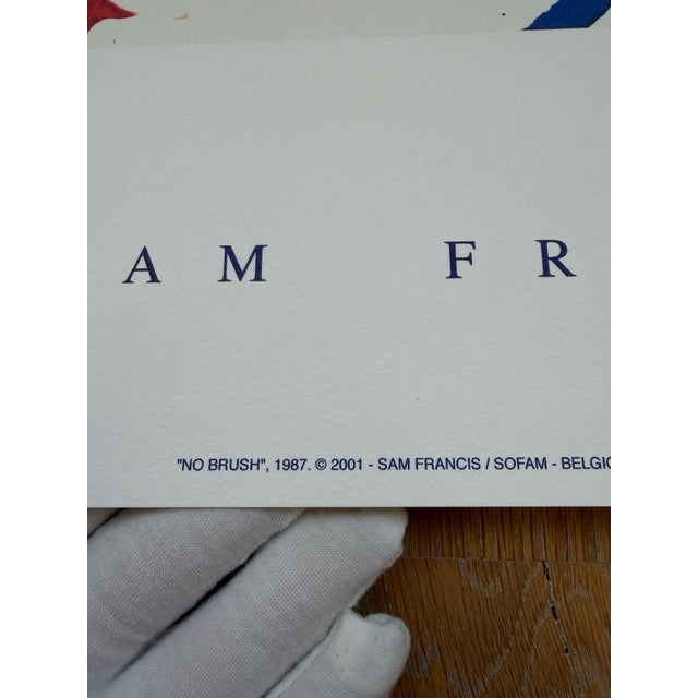 Sam Francis, No Brush, Print For Sale - Image 3 of 9