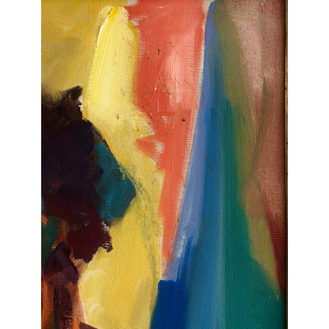 1980s Relocation Super Sale! Abstract Expressionist Original Oil Painting by Arthur Harrow, Framed For Sale - Image 5 of 10
