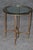 Brass Directoire Style Glass Top End Table For Sale In Philadelphia - Image 6 of 8