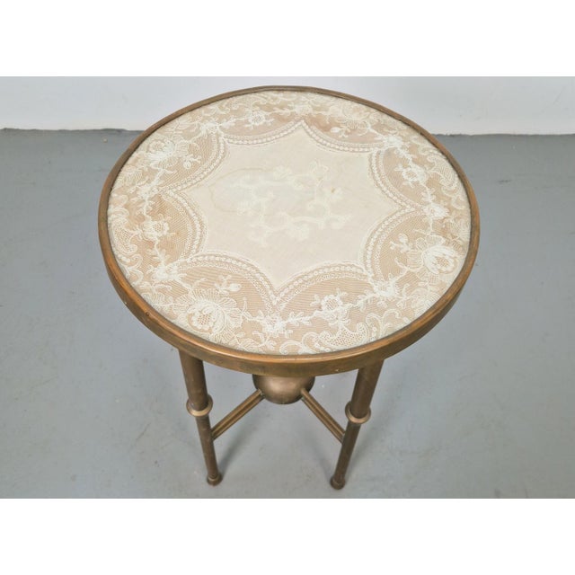 Art Deco Round Copper Side Table by P. Cool, 1933 For Sale - Image 6 of 13