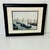 1980s Vintage Italian Coastal Venus Blue Gondola at Dock Framed Photography. For Sale - Image 11 of 13